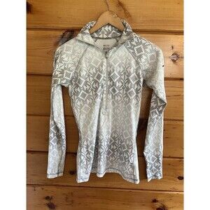 Nike Pro Women's S 1/2 Zip Geometric Print Long Sleeve Athletic Pullover Jacket